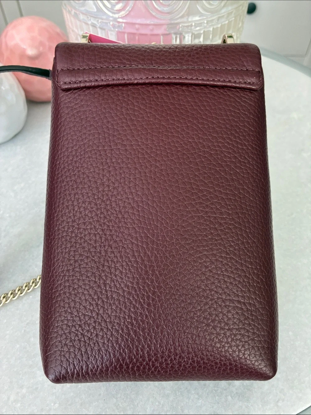 ⭐️Kate Spade Veronica Pebbled Leather North South Crossbody Grenache ⭐️